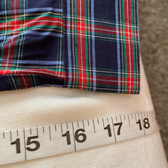 Woolrich Plaid Button Up Navy & Red Shirt sz 8 - Picture 3 of 7